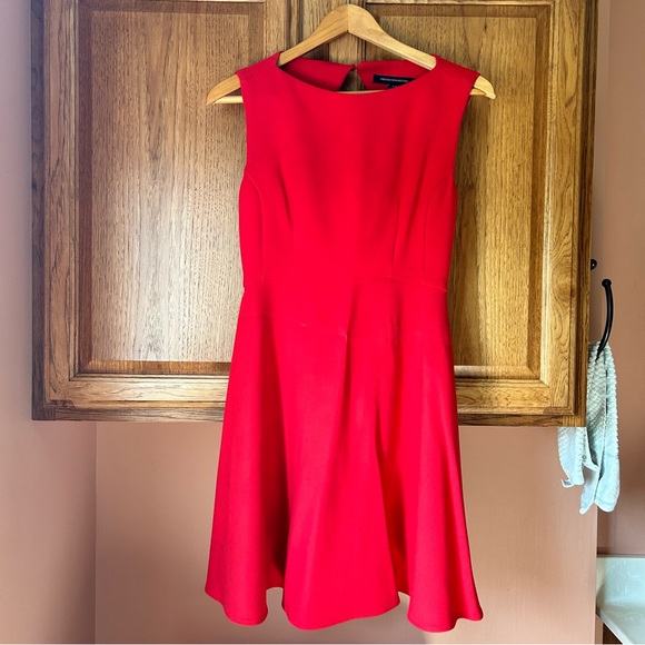 A-line red mini dress - Picture 3 of 4